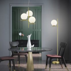 Φωτιστικό Δαπέδου Trio Lighting   E14 Ορείχαλκος Ματ Μεταλλικό  402000108