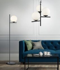 Κρεμαστό Φωτιστικό Trio Lighting 3xE14   Μαύρο Ματ Μεταλλικό    – 302000332