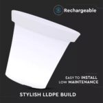 LED φωτιστικό γλάστρα 1.5W επαναφορτιζόμενη V-TAC RGB IP54 – 40211