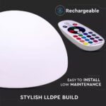 LED φωτιστικό οβάλ 6W επαναφορτιζόμενο V-TAC RGB IP54 – 40221
