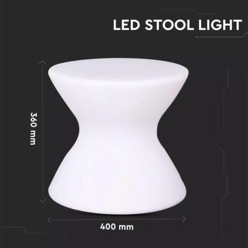 LED φωτιστικό σκαμπό 1.5W επαναφορτιζόμενο V-TAC RGB IP54 – 40231