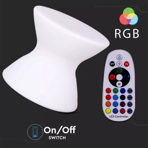 LED φωτιστικό σκαμπό 1.5W επαναφορτιζόμενο V-TAC RGB IP54 – 40231