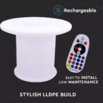 LED φωτιστικό τραπεζάκι 6W επαναφορτιζόμενο V-TAC RGB IP54 – 40251