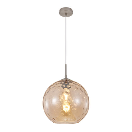 InLight Κρεμαστό φωτιστικό από μελί γυαλί 1XE27 D:30cm (4039-A-Amber)