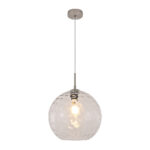 InLight Κρεμαστό φωτιστικό από διάφανο γυαλί 1XE27 D:30cm (4039-A-Transparent)