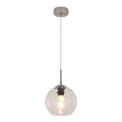 InLight Κρεμαστό φωτιστικό από διάφανο γυαλί 1XE27 D:18cm (4039-B-Transparent)