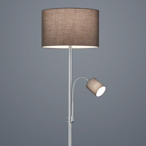 Φωτιστικό Δαπέδου Trio Lighting   E27 Νίκελ Ματ Μεταλλικό  403900211