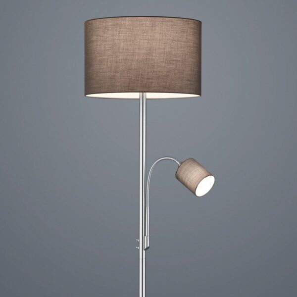 Φωτιστικό Δαπέδου Trio Lighting   E27 Νίκελ Ματ Μεταλλικό  403900211