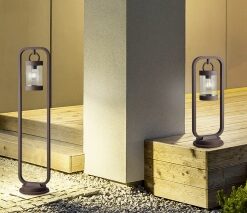 Κολωνάκι Trio Lighting   E27 Σκουριά Αλουμίνιο   IP44 504160124
