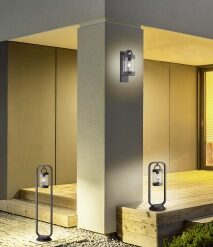 Κολωνάκι Trio Lighting   E27 Ανθρακί Αλουμίνιο   IP44 404160142