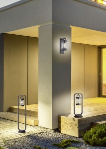 Κολωνάκι Trio Lighting   E27 Ανθρακί Αλουμίνιο   IP44 404160142