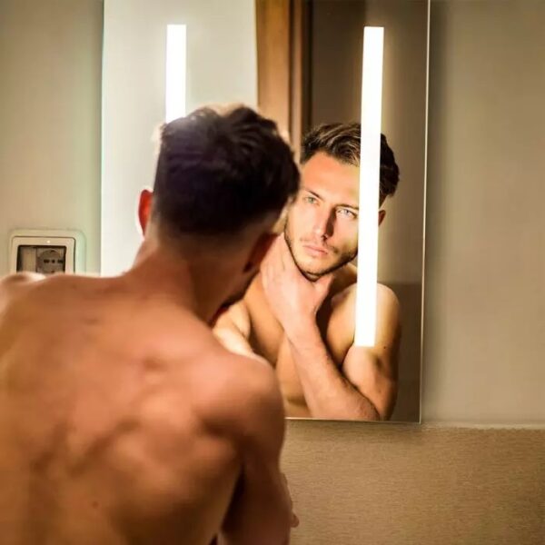 Καθρέφτης LED Αντιθαμβωτικός Φωτιζόμενος 42W με Διακόπτη Αφής V-TAC 80x60cm Ψυχρό Λευκό 6400K – 2140471