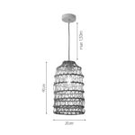 InLight Κρεμαστό Φωτιστικό από σχοινί 1xE27 D:20cm (4048-C)