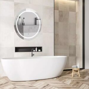 Καθρέφτης LED Αντιθαμβωτικός Στρογγυλός Φ60 3 σε 1 CCT με Διακόπτη ΑφήςV-TAC  25W σε Ψυχρό Λευκό – 2140491