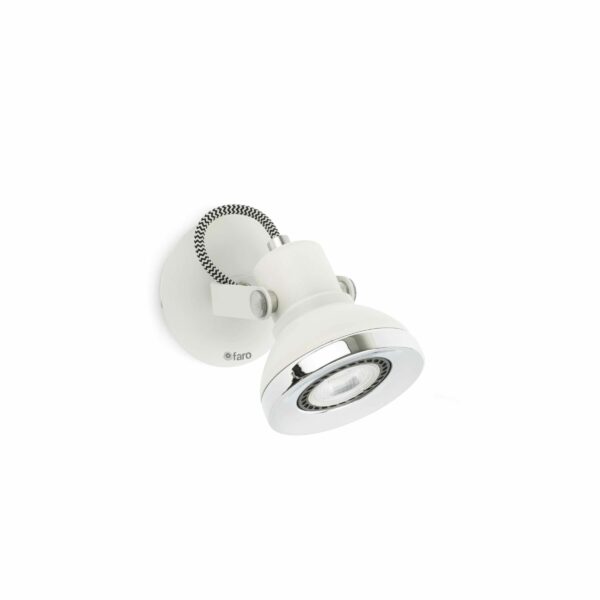 RING-1 WHITE WALL LAMP 1 X GU10  FARO – 40550