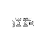 RING-1 WHITE WALL LAMP 1 X GU10  FARO – 40550