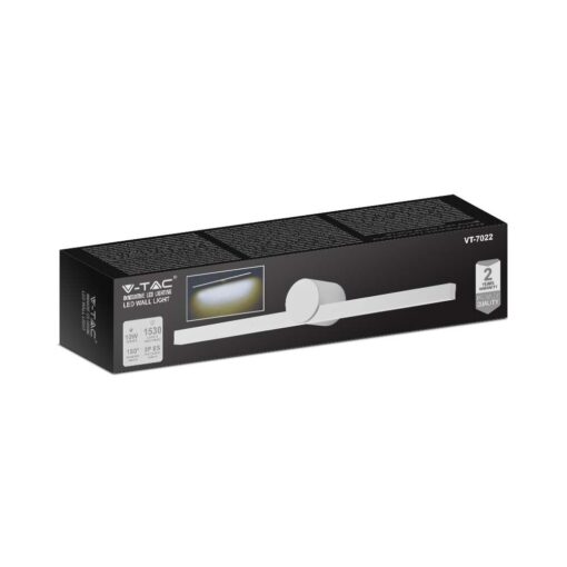 Φωτιστικό Καθρέφτη – Πίνακα Τοίχου  LED 10W V-TAC Λευκό 1530lm Φυσικό 4000K IP65 – 405821