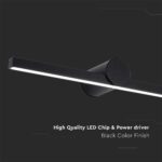Φωτιστικό Καθρέφτη – Πίνακα Τοίχου  LED 10W V-TAC Μαύρο 1530lm Φυσικό 4000K IP65 – 405841