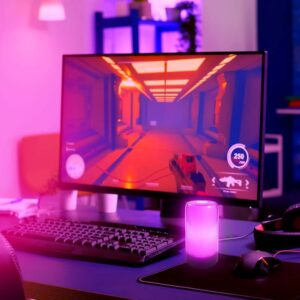 Wi-Fi Smart Επιτραπέζιο Φωτιστικό Γραφείου V-TAC Μαύρο RGB Dimmable  – 405871