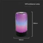 Wi-Fi Smart Επιτραπέζιο Φωτιστικό Γραφείου V-TAC Μαύρο RGB Dimmable  – 405871