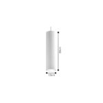 Inlight Κρεμαστό φωτιστικό λευκό από γύψο 1XGU10 D:30cm (4064-White)