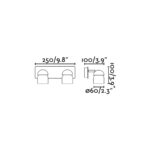 COCO WALL LAMP BLACK 2xGU10                       FARO – 40665
