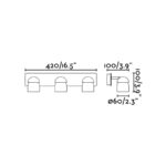 COCO WALL LAMP BLACK 3xGU10                       FARO – 40667