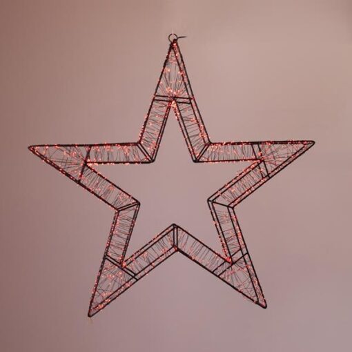 ΑΣΤΕΡΙ ΦΩΤΙΖΟΜΕΝΟ 50cm, 1200 LED, 31V ΜΕΤΑΣΧΗΜΑΤΙΣΤΗ, TIMER, ΜΑΥΡΟΣ ΜΕΤΑΛΛΙΚΟΣ ΣΚΕΛΕΤΟΣ, ΜΑΥΡΟ ΧΑΛΚΙΝΟ ΚΑΛΩΔΙΟ, ΚΟΚΚΙΝΟ LED, ΠΡΟΕΚΤΑΣΗ ΠΑΡΟΧΗΣ 5m, IP44 EUROLAMP – 600-22536