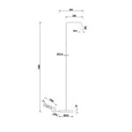 Φωτιστικό Δαπέδου Trio Lighting   E27 Μαύρο Ματ Μεταλλικό    408000132