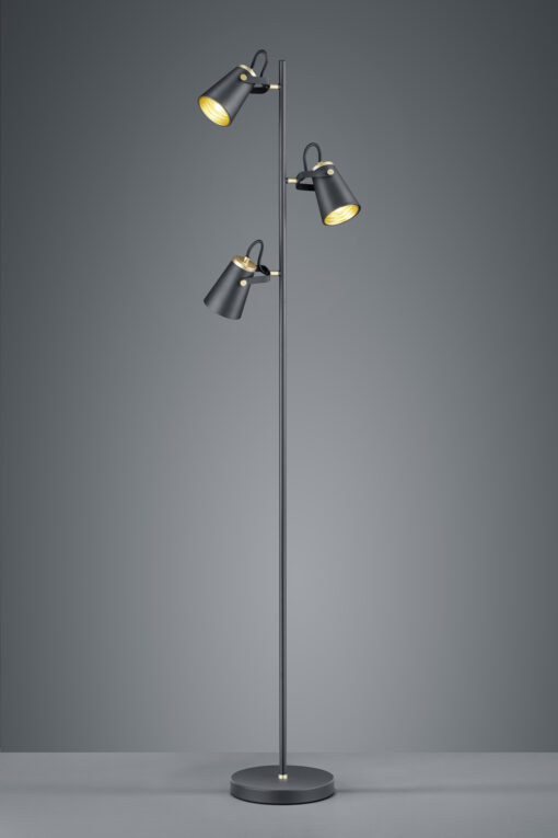 Φωτιστικό Δαπέδου Trio Lighting   E14 Μαύρο Ματ Μεταλλικό    408800332