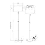 Φωτιστικό Δαπέδου Trio Lighting   E27 Νίκελ Ματ Μεταλλικό    409100307