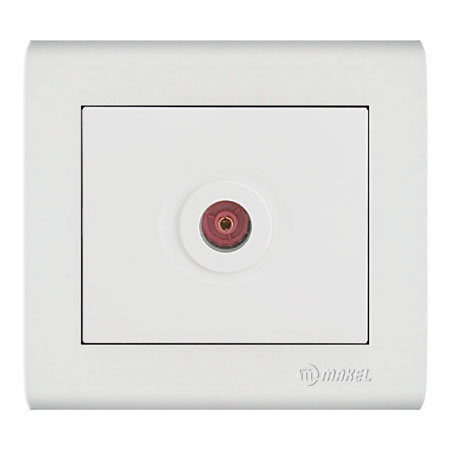 Πρίζα TV τερματική λευκή Makel Manolya – 41001027