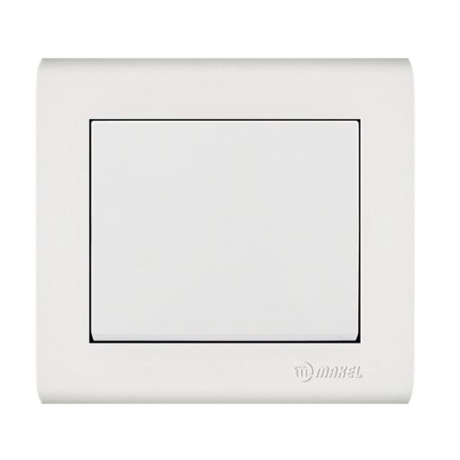 Διακόπτης αλέ ρετούρ μεσαίος λευκός Makel Manolya – 41001120
