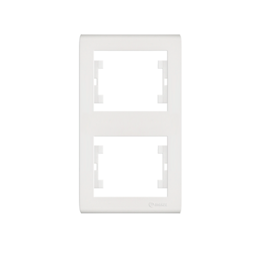 Πλαίσιο 2 θέσεων κάθετο λευκό Makel Manolya – 41001707