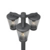 Κολωνάκι Trio Lighting 3xE27   Ανθρακί Χυτό Αλουμίνιο  IP44  – 411060342