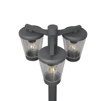 Κολωνάκι Trio Lighting 3xE27   Ανθρακί Χυτό Αλουμίνιο  IP44  – 411060342