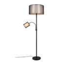 Φωτιστικό Δαπέδου Trio Lighting BURTON  1x E27 Μαύρο Ματ Μεταλλικό   – 411400232
