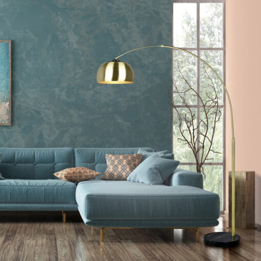 Φωτιστικό Δαπέδου Trio Lighting ARGENTINA  1x E27 Ορείχαλκος Ματ Μεταλλικό   – 411700108