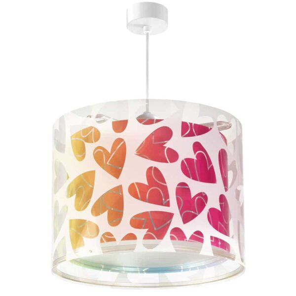 Cuore κρεμαστό εφηβικό φωτιστικό οροφής Ango – 41182