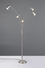 Φωτιστικό Δαπέδου Νίκελ Ματ Μεταλλικό MARLEY 5xGU10 Trio Lighting – 412400507
