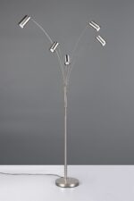 Φωτιστικό Δαπέδου Νίκελ Ματ Μεταλλικό MARLEY 5xGU10 Trio Lighting – 412400507