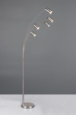 Φωτιστικό Δαπέδου Νίκελ Ματ Μεταλλικό MARLEY 5xGU10 Trio Lighting – 412400507