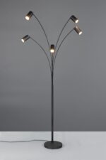Φωτιστικό Δαπέδου Μαύρο Ματ Μεταλλικό MARLEY 5xGU10 Trio Lighting – 412400532
