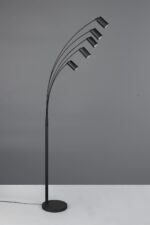 Φωτιστικό Δαπέδου Μαύρο Ματ Μεταλλικό MARLEY 5xGU10 Trio Lighting – 412400532