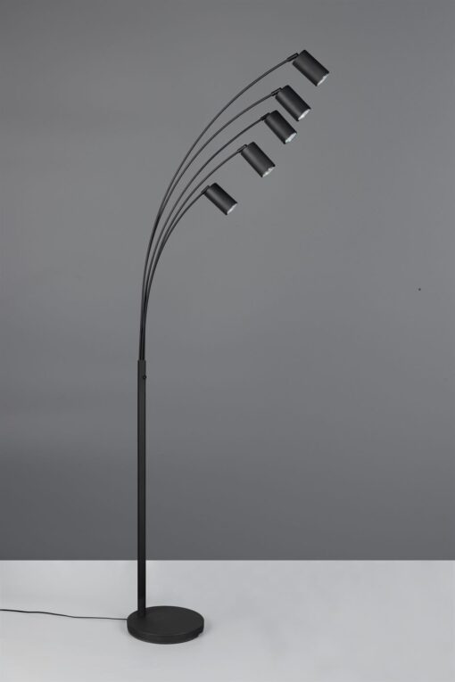 Φωτιστικό Δαπέδου Μαύρο Ματ Μεταλλικό MARLEY 5xGU10 Trio Lighting – 412400532