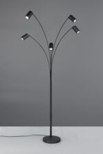 Φωτιστικό Δαπέδου Μαύρο Ματ Μεταλλικό MARLEY 5xGU10 Trio Lighting – 412400532