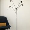 Φωτιστικό Δαπέδου Μαύρο Ματ Μεταλλικό MARLEY 5xGU10 Trio Lighting – 412400532