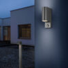 Κολωνάκι Trio Lighting ROYA 1x GU10 Ανθρακί Χυτό Αλουμίνιο IP44, Ανιχνευτής Κίνησης  – 414260142  IP44 – – Motion sensor