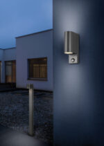 Κολωνάκι Trio Lighting ROYA 1x GU10 Ανθρακί Χυτό Αλουμίνιο IP44, Ανιχνευτής Κίνησης  – 414260142  IP44 – – Motion sensor