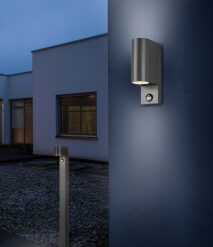 Κολωνάκι Trio Lighting ROYA 1x GU10 Ανθρακί Χυτό Αλουμίνιο IP44, Ανιχνευτής Κίνησης  – 414260142  IP44 – – Motion sensor